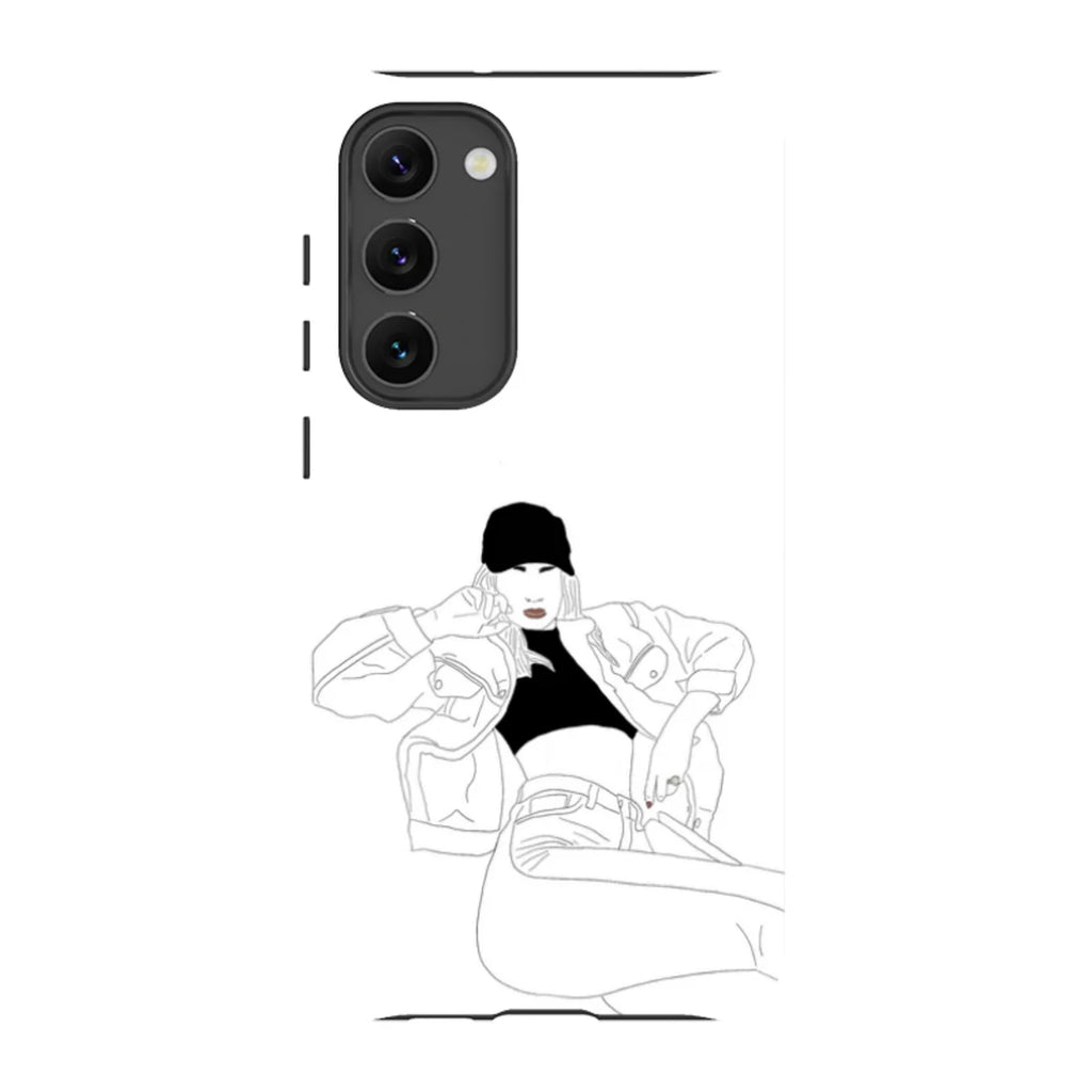 Black Cap by Keagan Haight — S23 Plus Tough Case — Finnaij