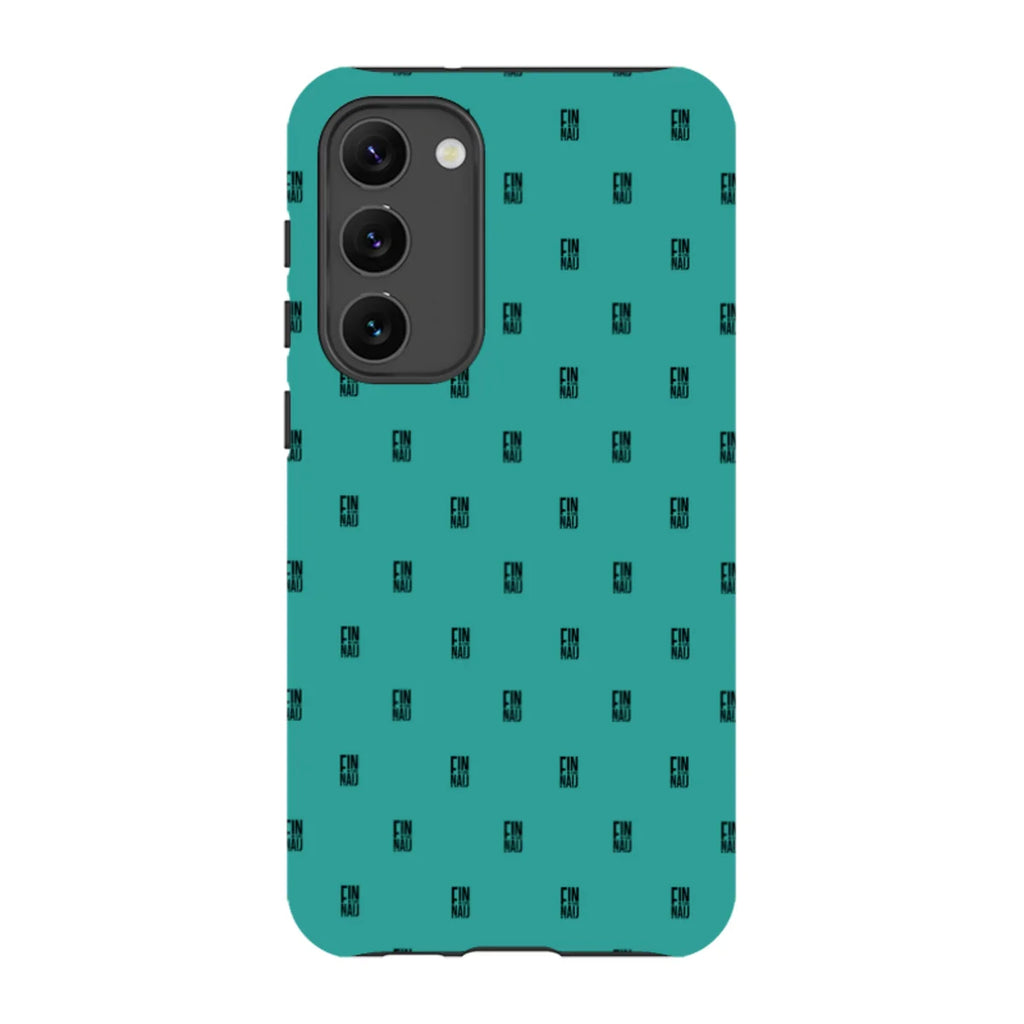 Monogram Teal — S23 Plus Tough Case — Finnaij
