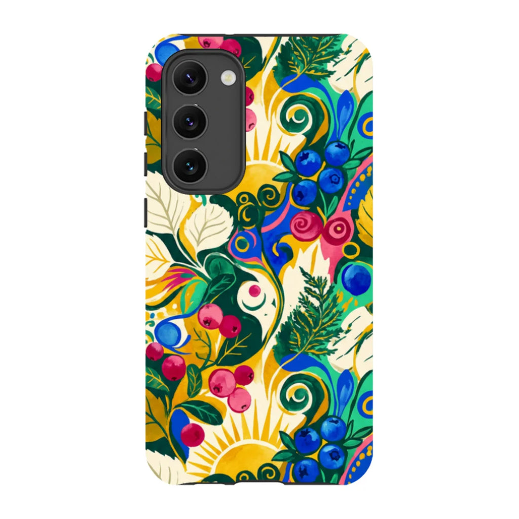 Berry Meadow Glow by Aino Kallio — S23 Plus Tough Case — Finnaij