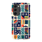 Coastal Indigo Tiles by Ada Okoye — S23 Plus Tough Case — Finnaij