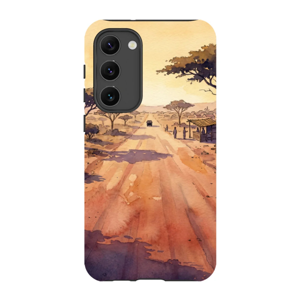 Laterite Road Golden Hour by Tobi Akinyemi — S23 Plus Tough Case — Finnaij