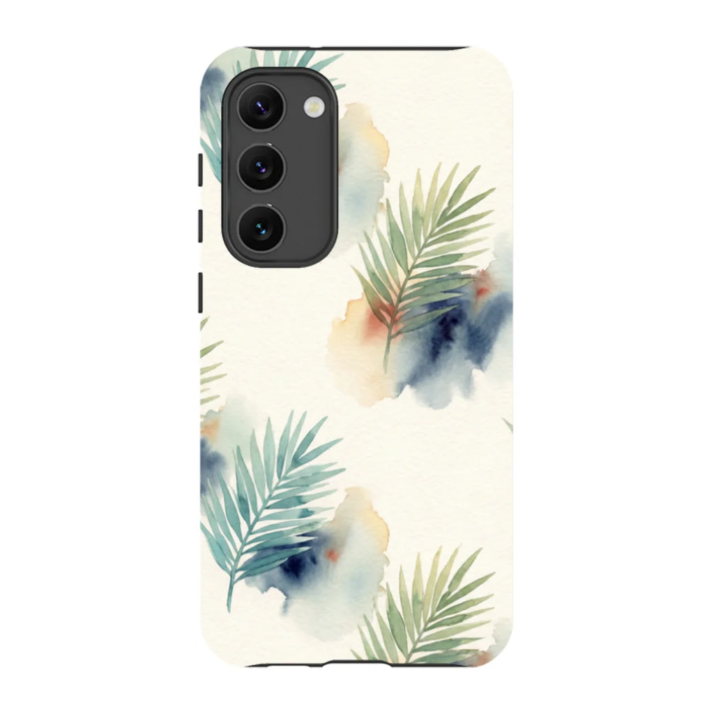 Palm Frond Breeze Pattern by Tobi Akinyemi — S23 Plus Tough Case — Finnaij