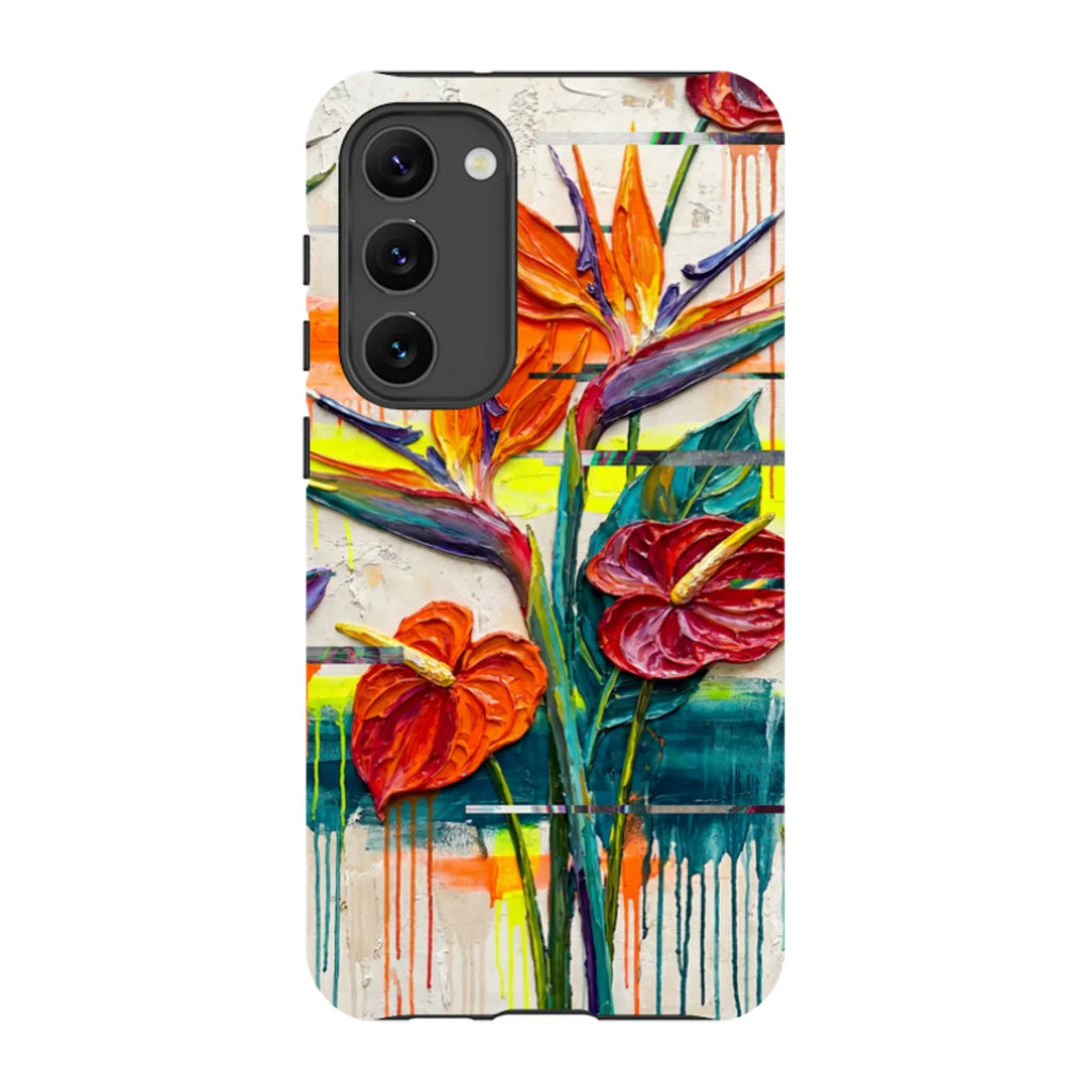 Tropical Flowers by Frida Lövström — S23 Plus Tough Case — Finnaij