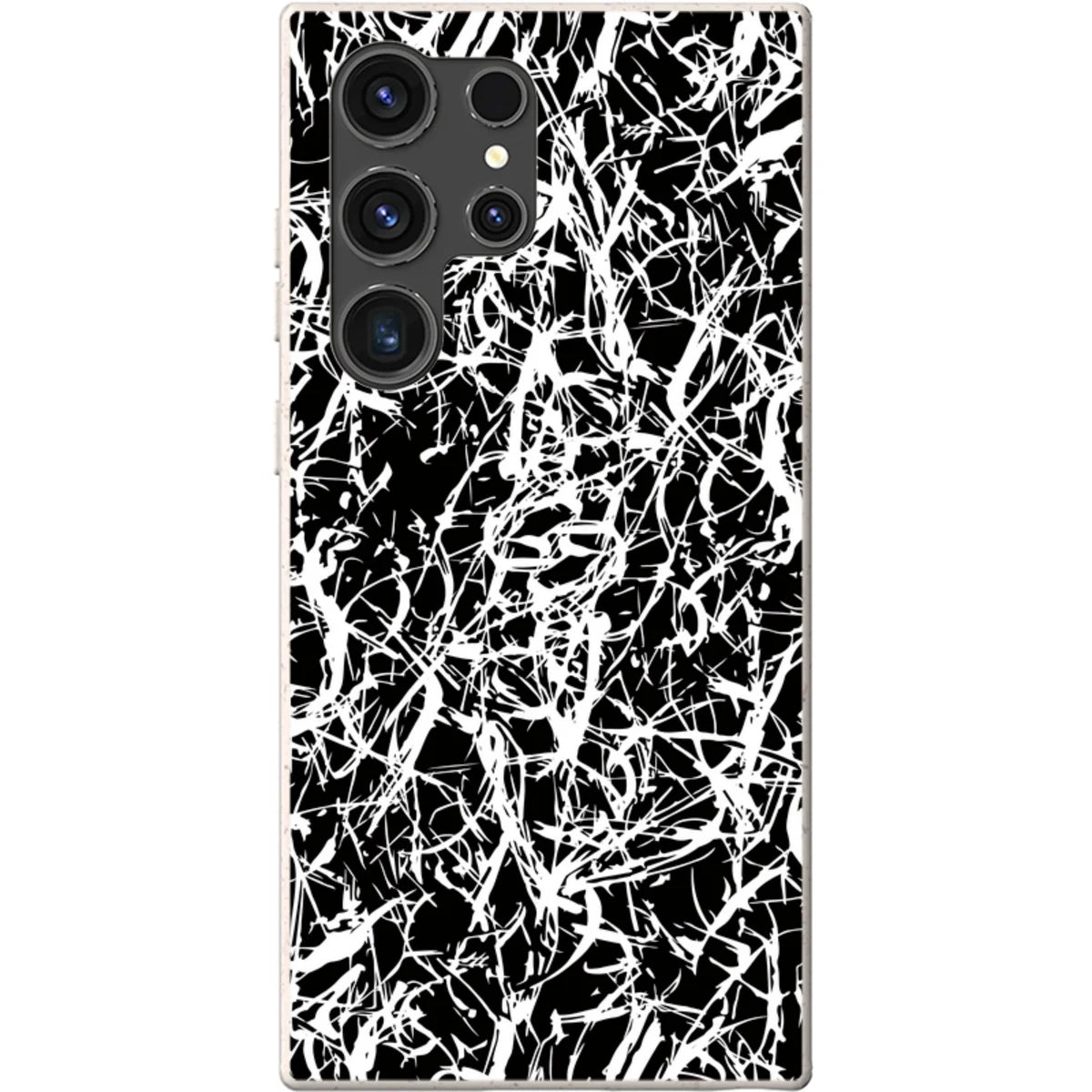 Black-White Grunge — S23 Ultra Samsung Galaxy Bio-degradable Case — Finnaij