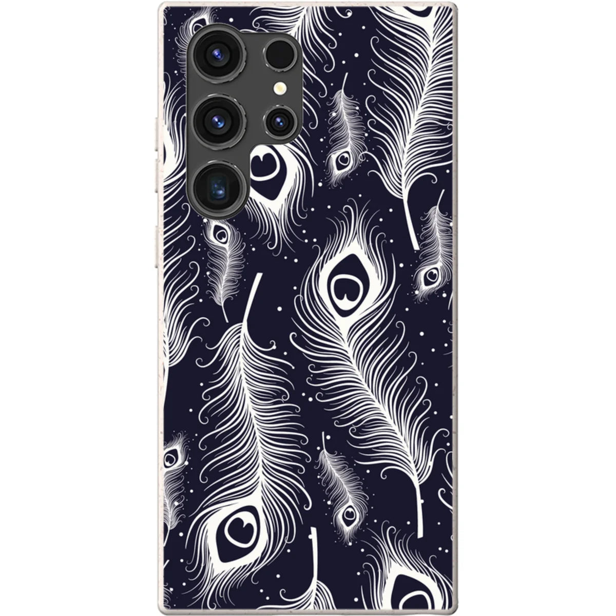 Feathers in Bloom — S22 Plus Samsung Galaxy Bio-degradable Case — Finnaij