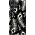 Feathers in Bloom Black — S23 Ultra Samsung Galaxy Bio-degradable Case — Finnaij