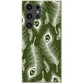 Feathers in Bloom Army Green — S23 Ultra Samsung Galaxy Bio-degradable Case — Finnaij