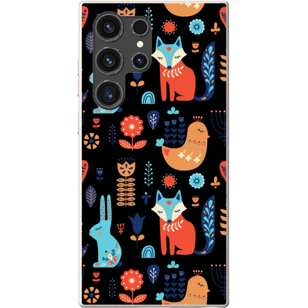 Nordic Ornament Black — S23 Ultra Samsung Galaxy Bio-degradable Case — Finnaij