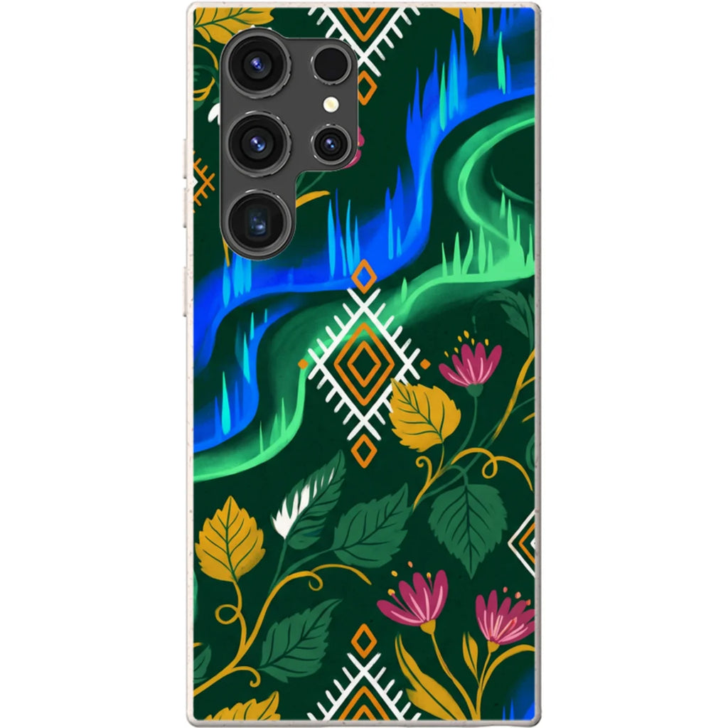Aurora Birch Bloom by Aino Kallio — S23 Ultra Samsung Galaxy Bio-degradable Case — Finnaij