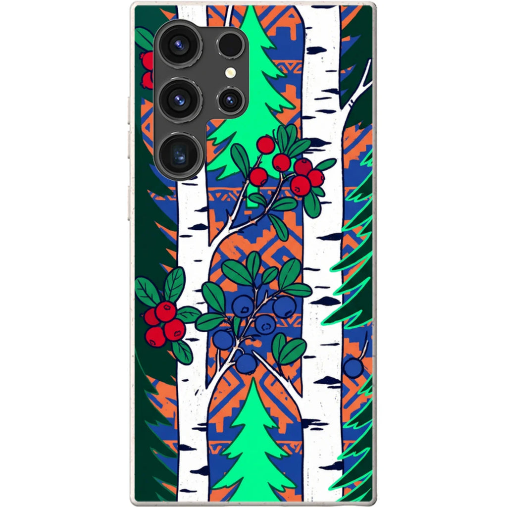 Nordic Forest by Aino Kallio — S23 Ultra Samsung Galaxy Bio-degradable Case — Finnaij