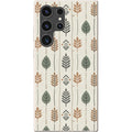 Birch and Linen Pattern by Elsi Vaarala — S23 Ultra Samsung Galaxy Bio-degradable Case — Finnaij