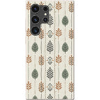 Birch and Linen Pattern by Elsi Vaarala — S23 Ultra Samsung Galaxy Bio-degradable Case — Finnaij