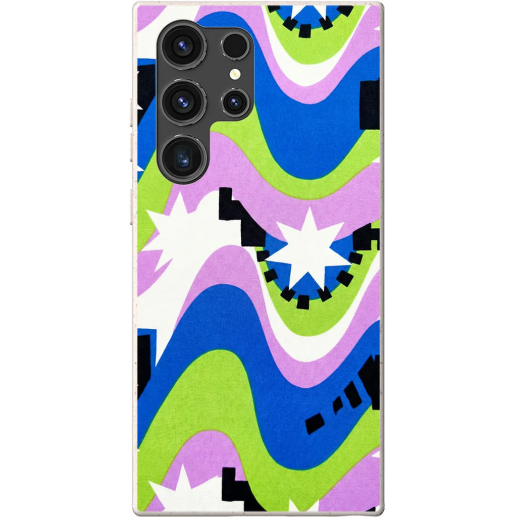 Aurora Pop Burst by Salla Niemi — S23 Ultra Samsung Galaxy Bio-degradable Case — Finnaij