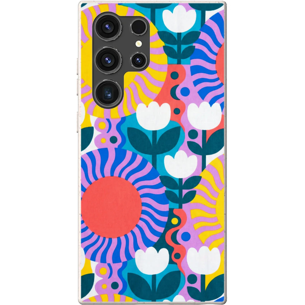 Midnight Sun Mod Bloom by Salla Niemi — S23 Ultra Samsung Galaxy Bio-degradable Case — Finnaij