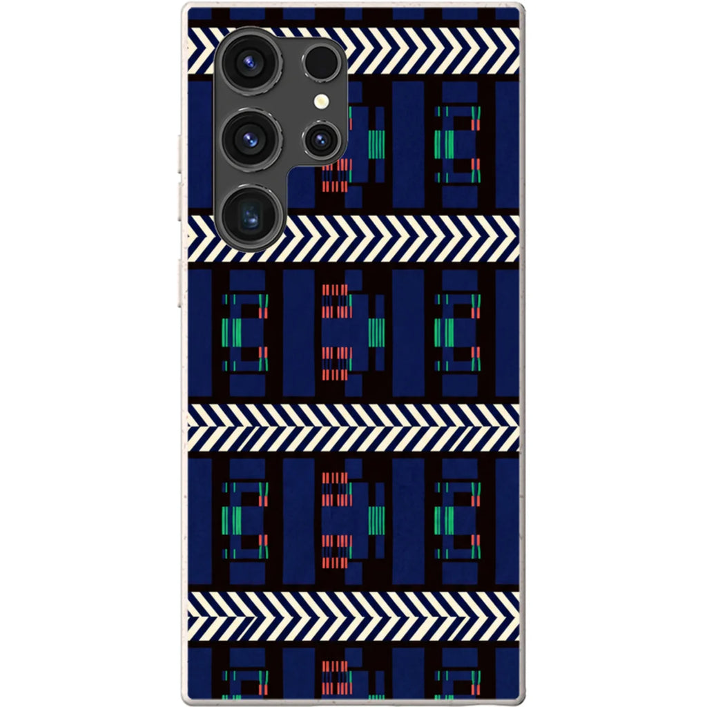 Midnight Aso-Oke by Ada Okoye — S23 Ultra Samsung Galaxy Bio-degradable Case — Finnaij