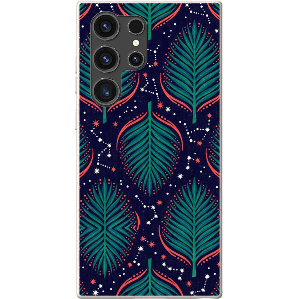 Palm Frond Constellations by Ada Okoye — S23 Ultra Samsung Galaxy Bio-degradable Case — Finnaij