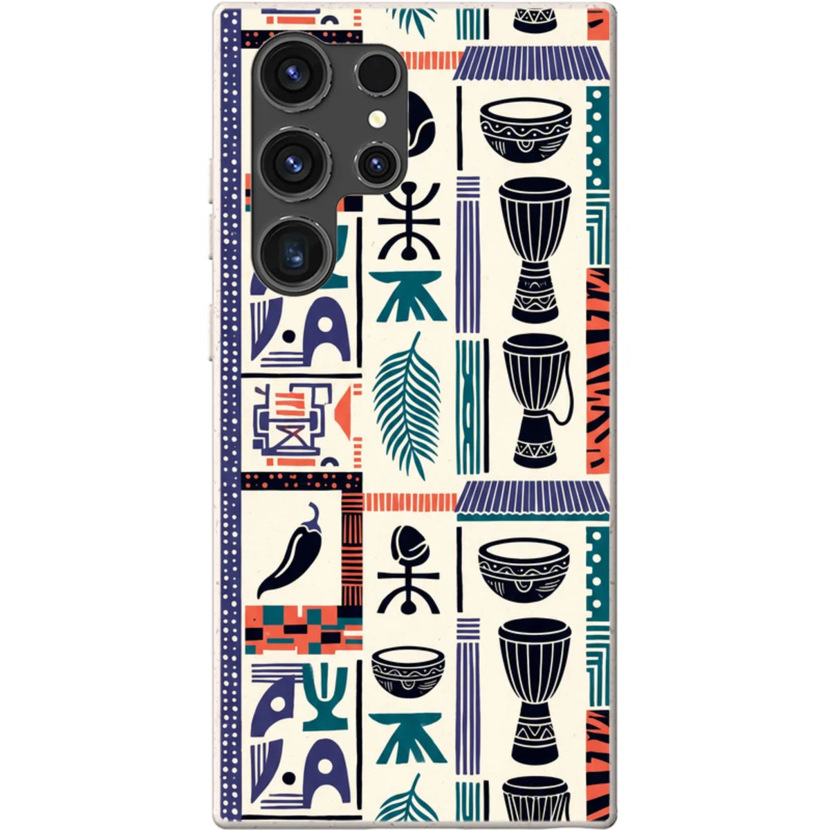 Market Day Icons by Ada Okoye — S23 Ultra Samsung Galaxy Bio-degradable Case — Finnaij