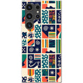 Coastal Indigo Tiles by Ada Okoye — S23 Ultra Samsung Galaxy Bio-degradable Case — Finnaij