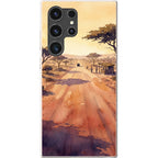 Laterite Road Golden Hour by Tobi Akinyemi — S23 Ultra Samsung Galaxy Bio-degradable Case — Finnaij