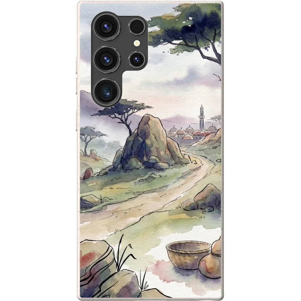 Jos Plateau Cool Light by Tobi Akinyemi — S23 Ultra Samsung Galaxy Bio-degradable Case — Finnaij