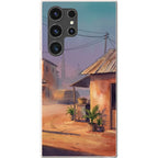 City Edge Quiet Street by Tobi Akinyemi — S23 Ultra Samsung Galaxy Bio-degradable Case — Finnaij
