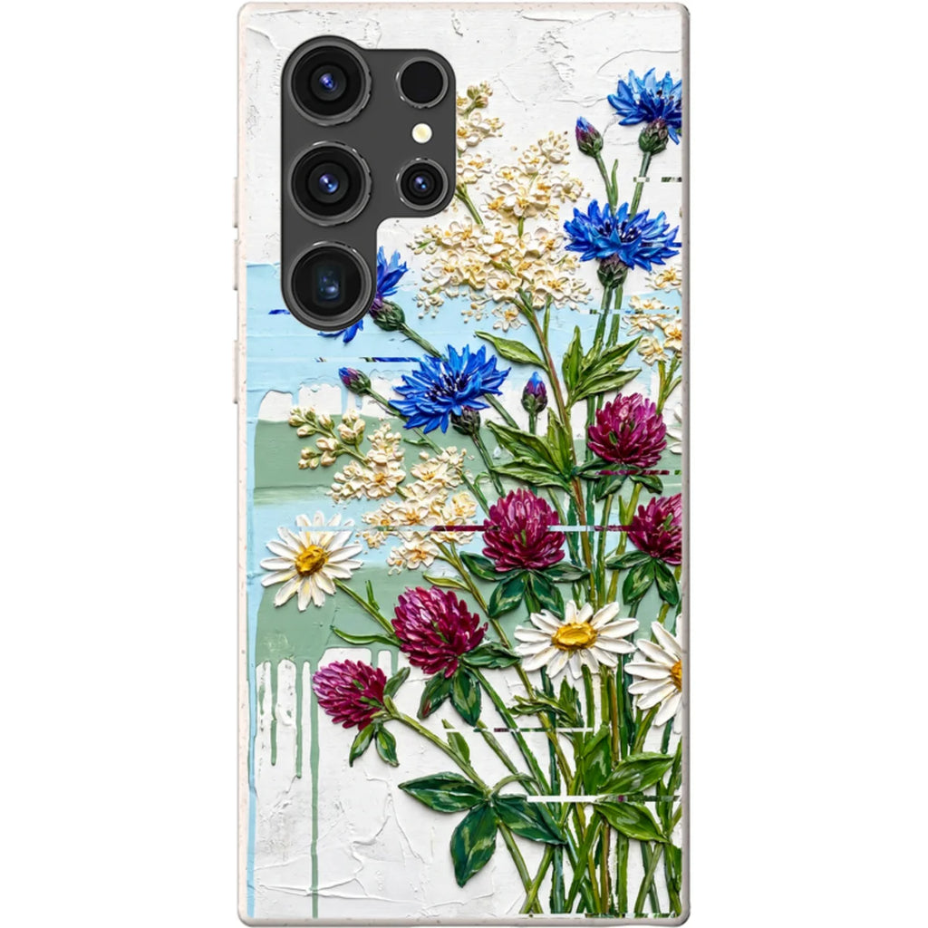 Nordic Wildflowers by Frida Lövström — S23 Ultra Samsung Galaxy Bio-degradable Case — Finnaij