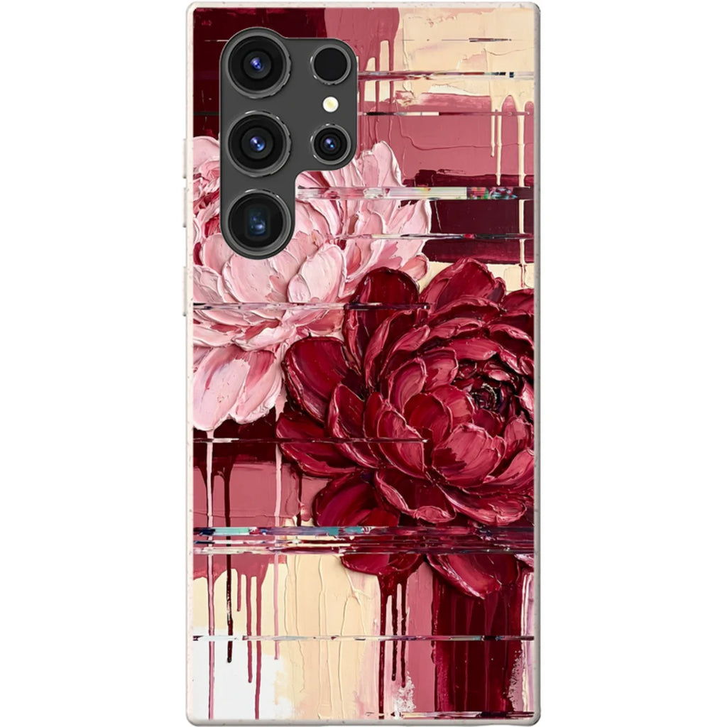 Peonies by Frida Lövström — S23 Ultra Samsung Galaxy Bio-degradable Case — Finnaij