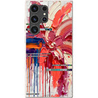 Abstract Florals by Frida Lövström — S23 Ultra Samsung Galaxy Bio-degradable Case — Finnaij