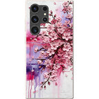 Cherry Blossoms by Frida Lövström — S23 Ultra Samsung Galaxy Bio-degradable Case — Finnaij