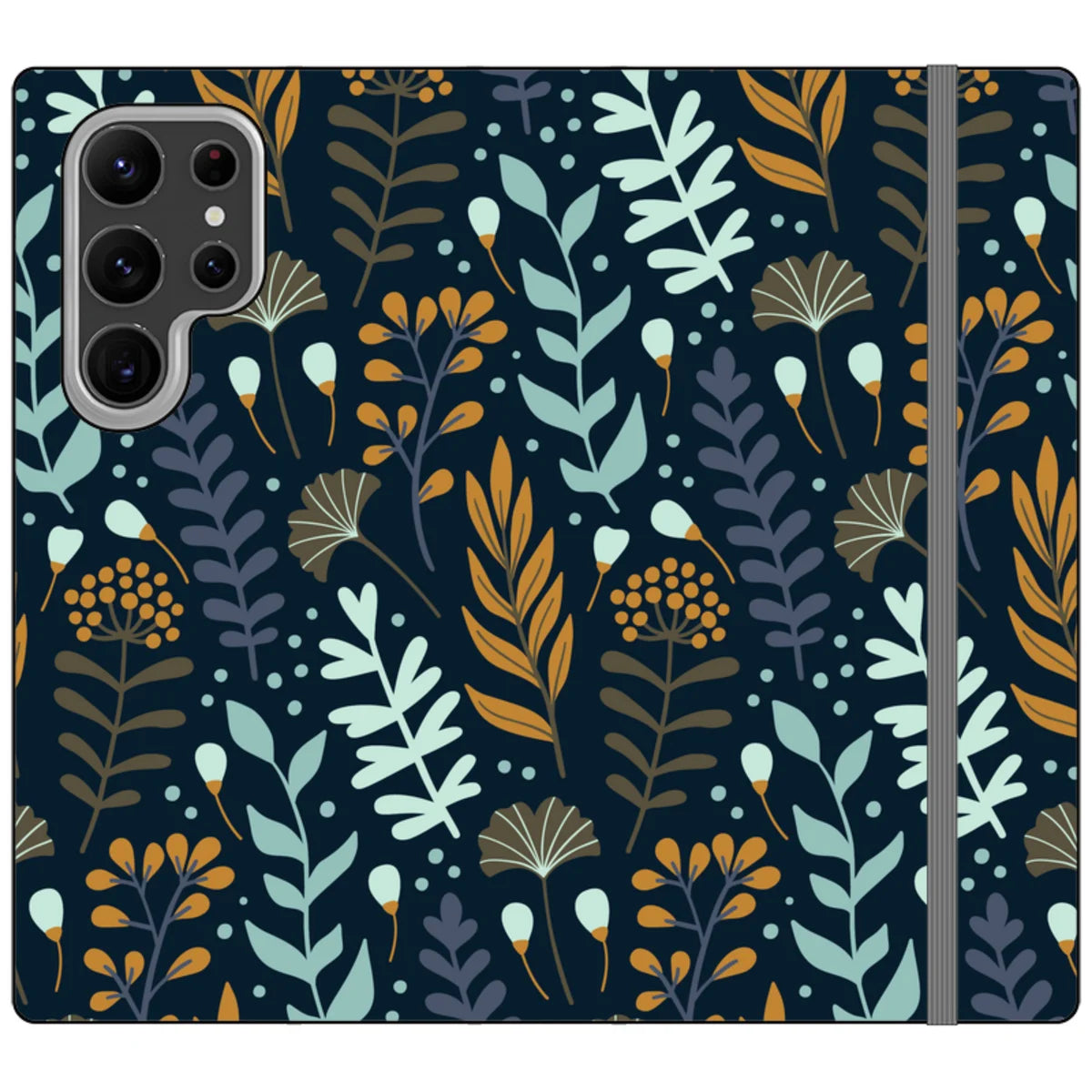 Wild Floral Vegan Leather — S23 Ultra Wallet Case — Finnaij
