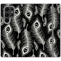 Feathers in Bloom Black — S23 Ultra Wallet Case — Finnaij