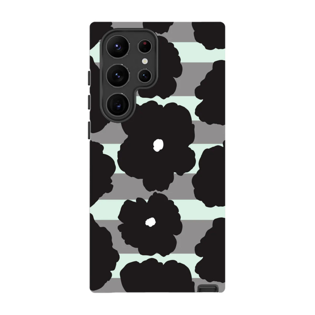 Bold Floral Black — S23 Ultra Tough Case — Finnaij