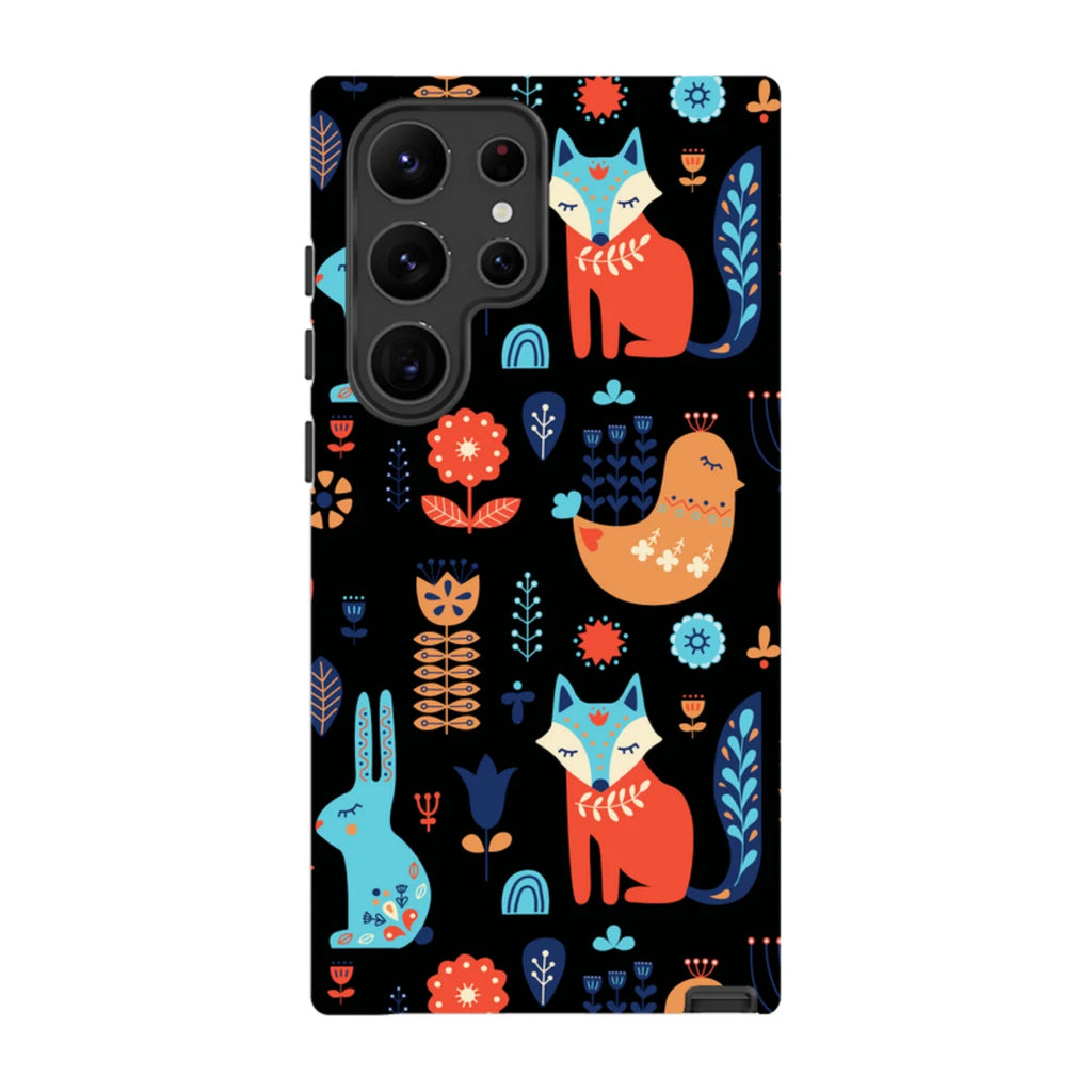Nordic Ornament Black — S23 Ultra Tough Case — Finnaij
