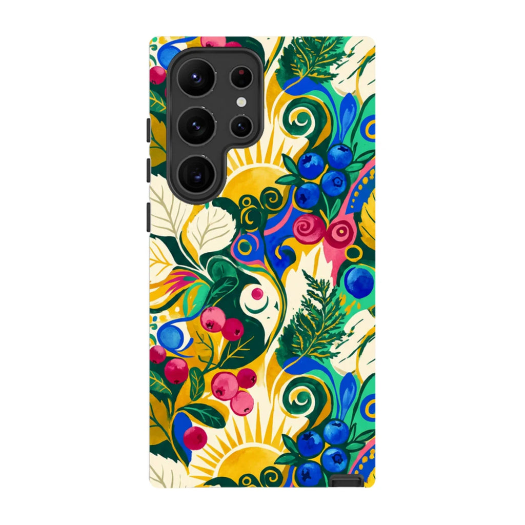 Berry Meadow Glow by Aino Kallio — S23 Ultra Tough Case — Finnaij