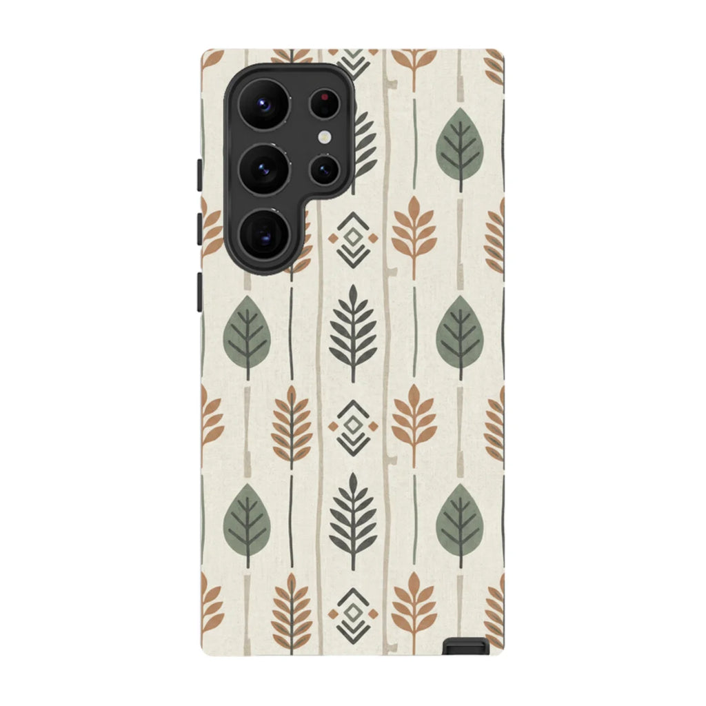 Birch and Linen Pattern by Elsi Vaarala — S23 Ultra Tough Case — Finnaij