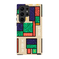 Ankara Blocks on Sand by Ada Okoye — S23 Ultra Tough Case — Finnaij