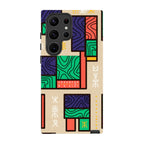 Ankara Blocks on Sand by Ada Okoye — S23 Ultra Tough Case — Finnaij
