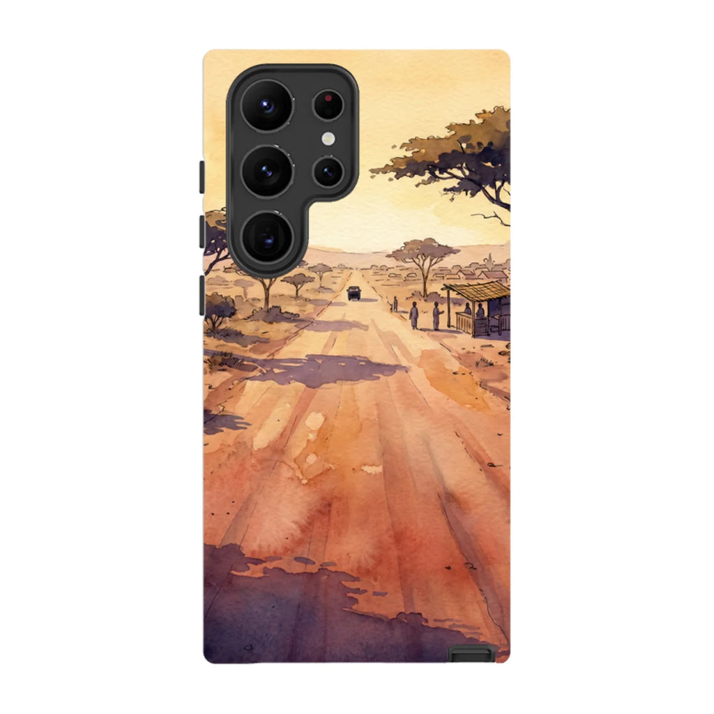 Laterite Road Golden Hour by Tobi Akinyemi — S23 Ultra Tough Case — Finnaij