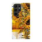 Sunflowers with Abstract Golden Chaos by Frida Lövström — S23 Ultra Tough Case — Finnaij