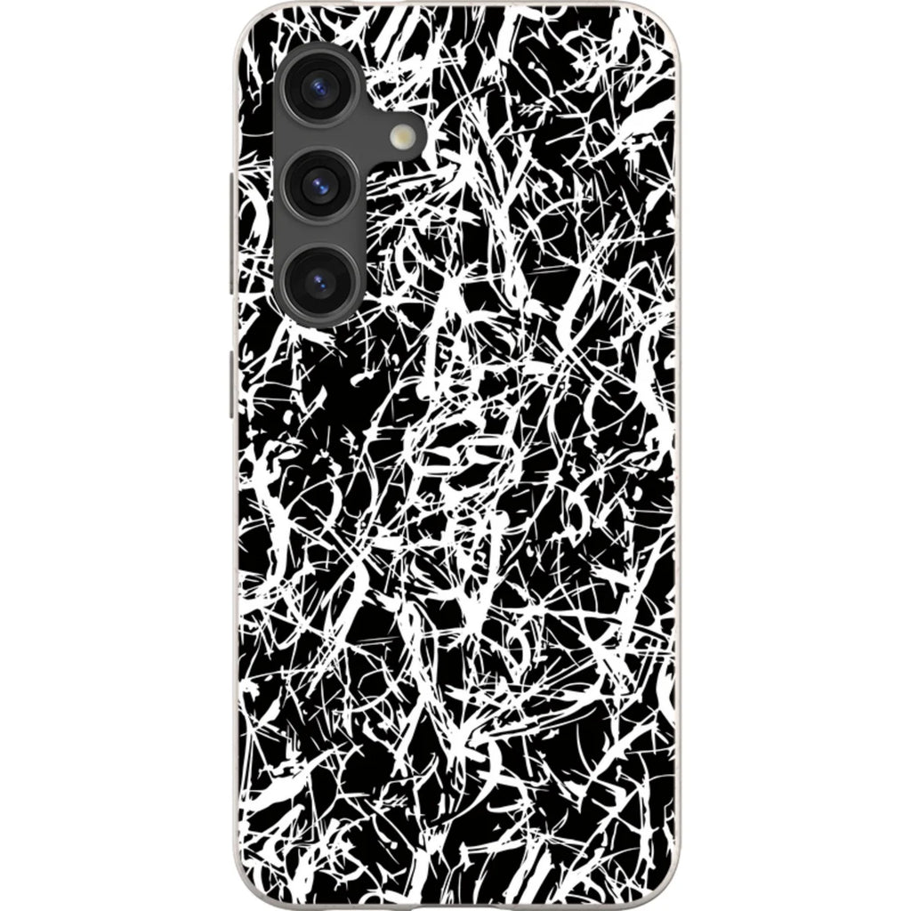 Black-White Grunge — S24 Samsung Galaxy Bio-degradable Case — Finnaij
