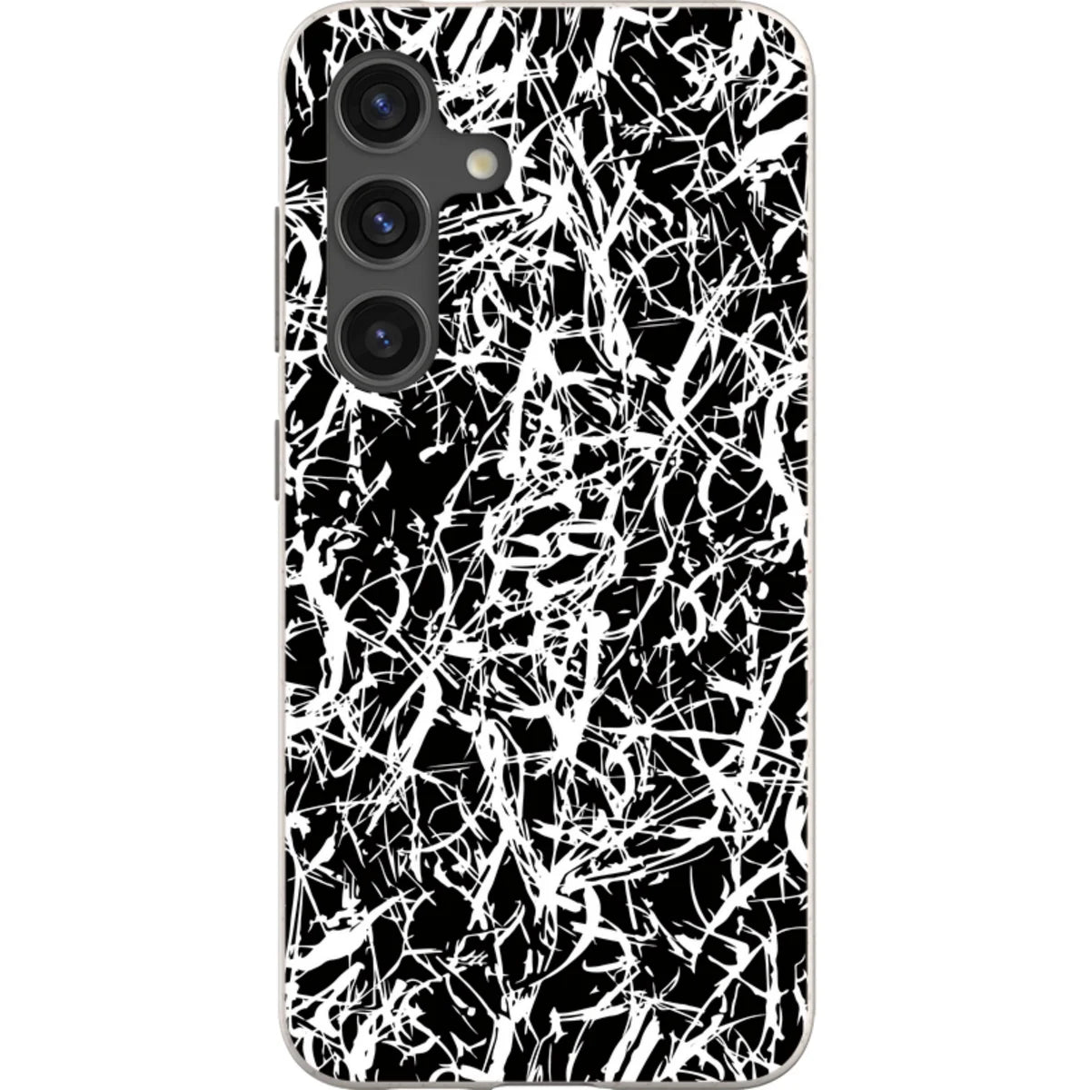 Black-White Grunge — S24 Samsung Galaxy Bio-degradable Case — Finnaij