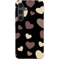 White & Black Hearts — S24 Samsung Galaxy Bio-degradable Case — Finnaij
