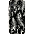 Feathers in Bloom Black — S24 Samsung Galaxy Bio-degradable Case — Finnaij
