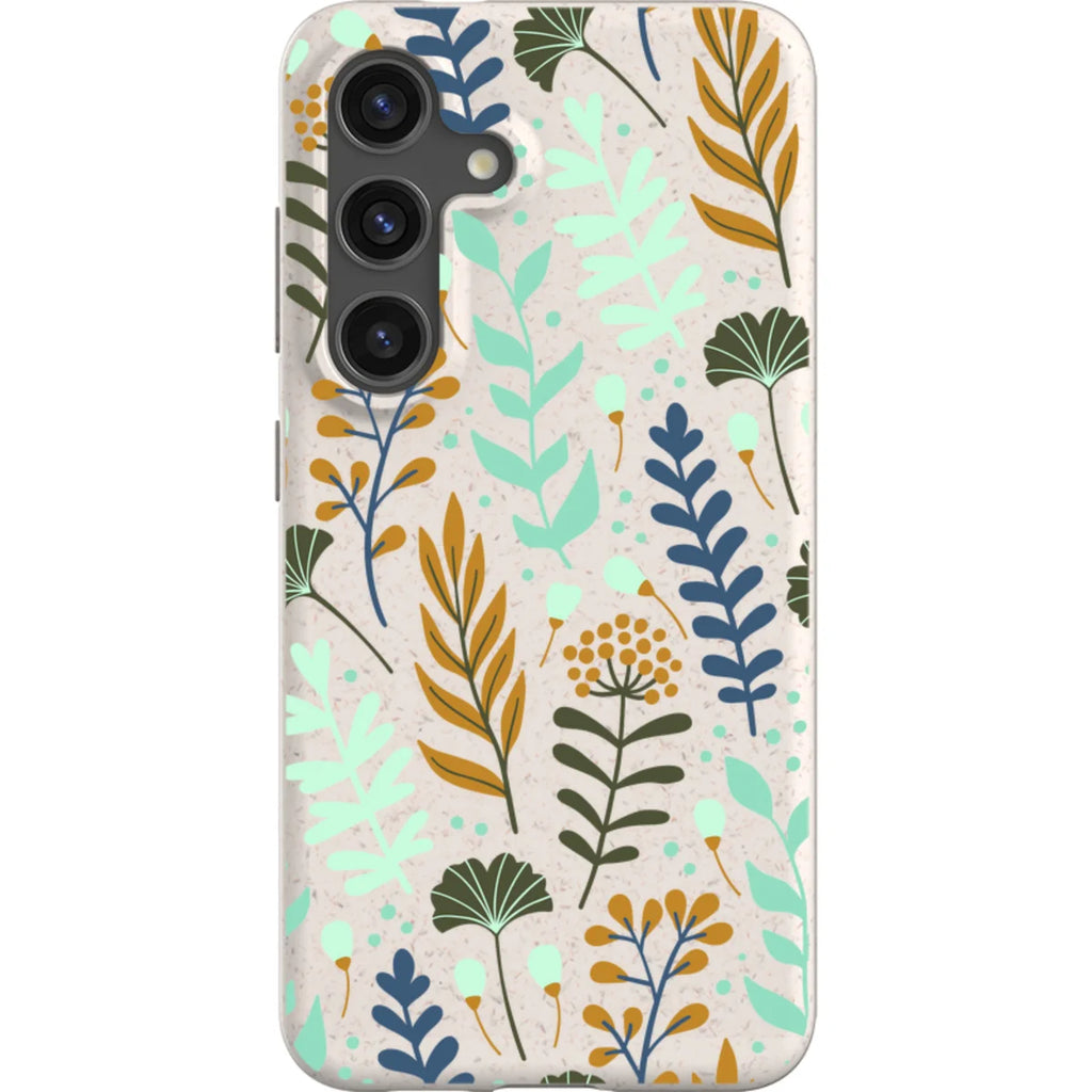 Wild Floral Natural — S24 Samsung Galaxy Bio-degradable Case — Finnaij