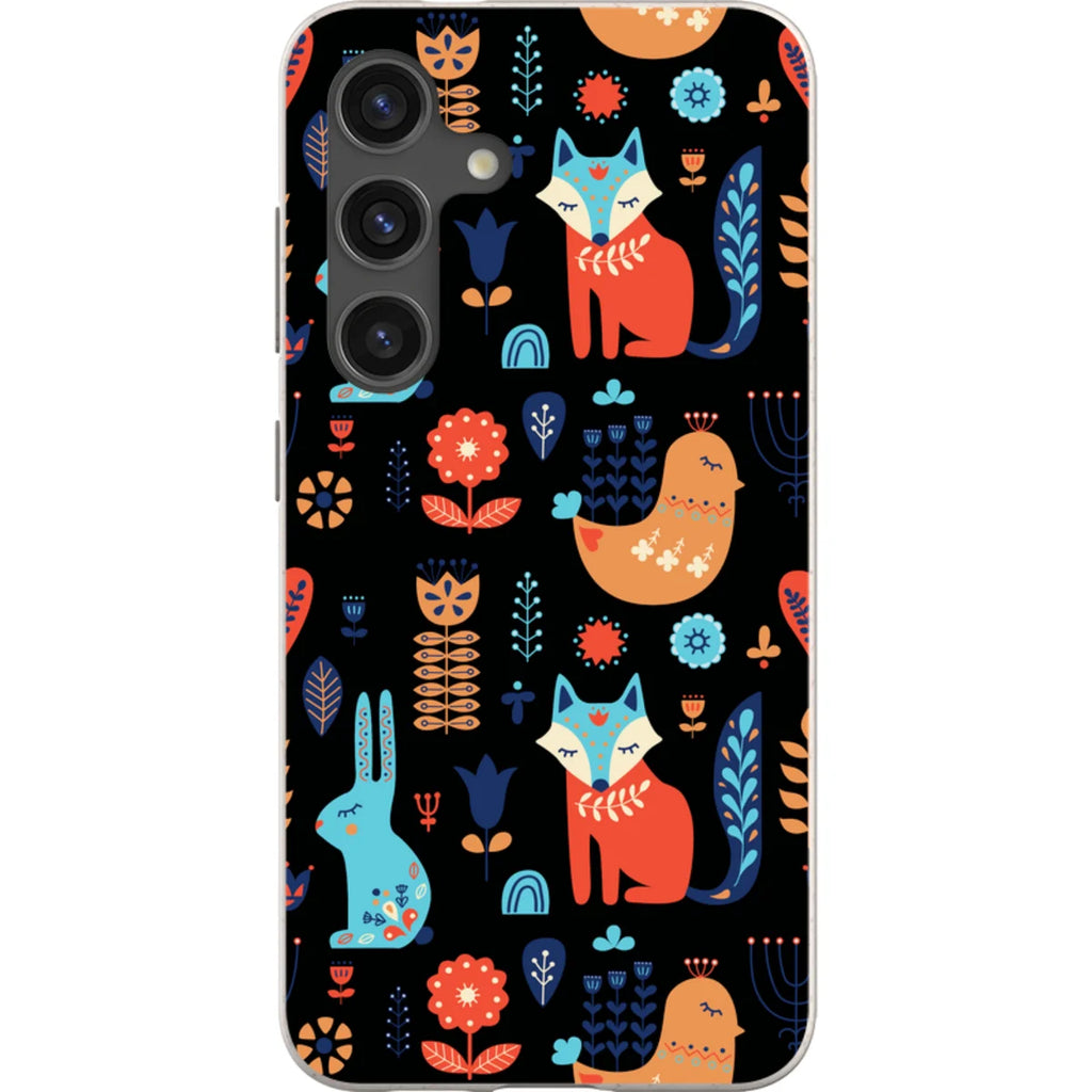 Nordic Ornament Black — S24 Samsung Galaxy Bio-degradable Case — Finnaij