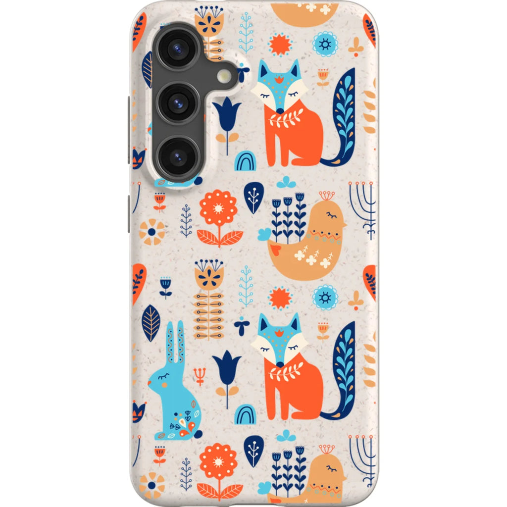Nordic Ornament Natural — S24 Samsung Galaxy Bio-degradable Case — Finnaij