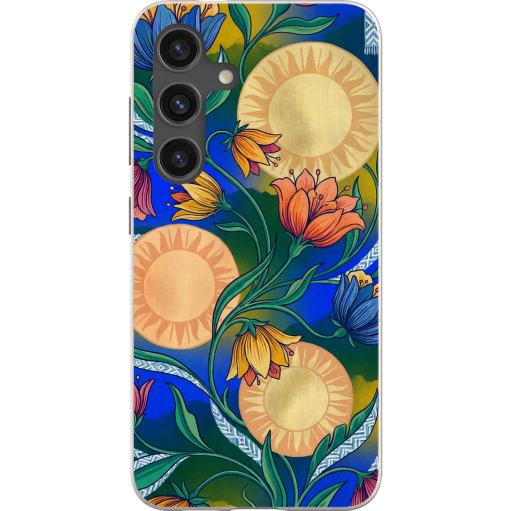 Midnight Sun Garden by Aino Kallio — S24 Samsung Galaxy Bio-degradable Case — Finnaij