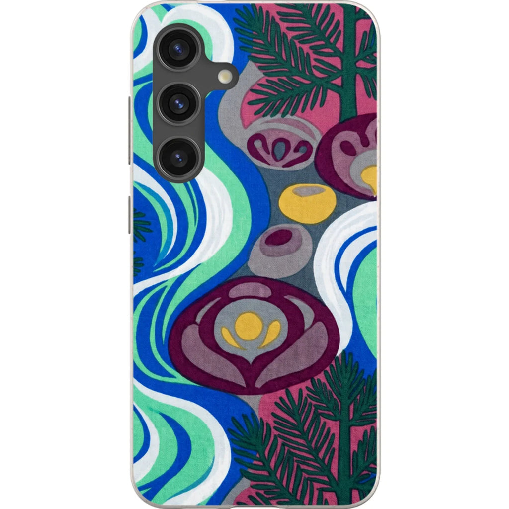 Sauna Bloom Motif by Aino Kallio — S24 Samsung Galaxy Bio-degradable Case — Finnaij