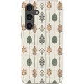 Birch and Linen Pattern by Elsi Vaarala — S24 Samsung Galaxy Bio-degradable Case — Finnaij