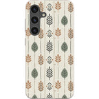 Birch and Linen Pattern by Elsi Vaarala — S24 Samsung Galaxy Bio-degradable Case — Finnaij